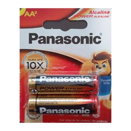 Pila Panasonic alcalina AA 2 un